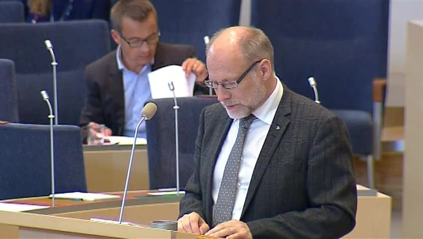 Stillbild från Interpellationsdebatt, Regeringens utnämningspolitik