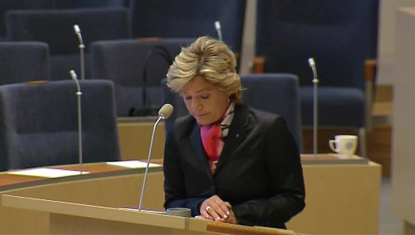 Stillbild från Interpellationsdebatt, Tobaksdirektivet 
