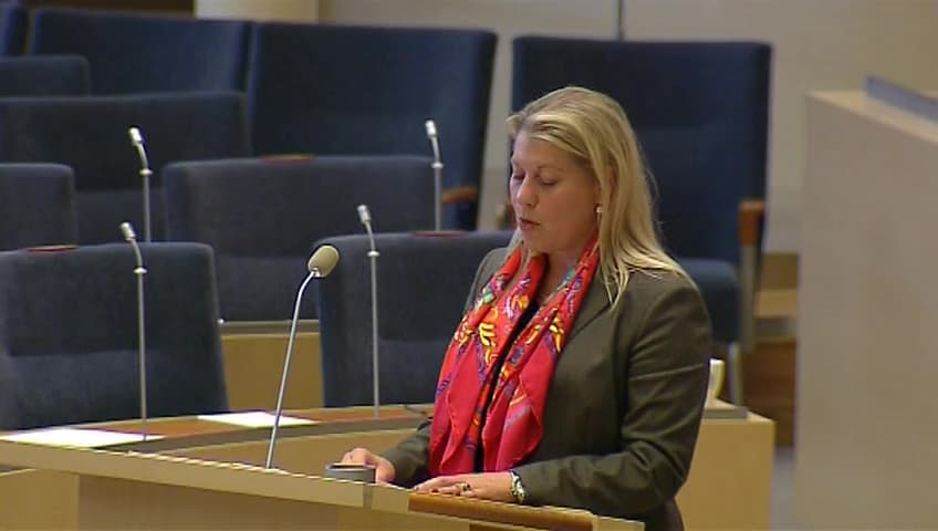 Stillbild från Interpellationsdebatt, Järnvägsinvesteringar