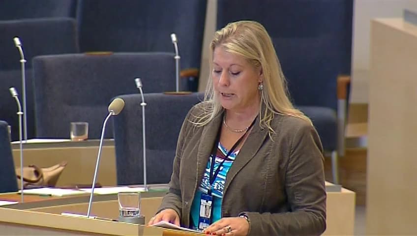 Stillbild från Interpellationsdebatt, Regiontågen i Västsverige