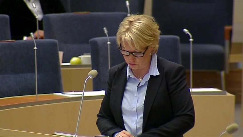 Stillbild från Interpellationsdebatt, Sommarjobbssatsning för unga