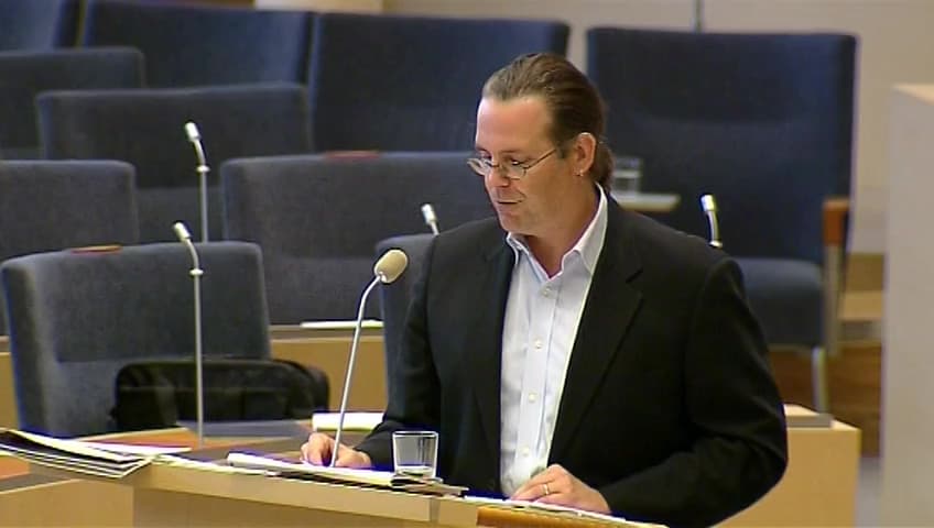 Stillbild från Interpellationsdebatt, Jobbskatteavdragen