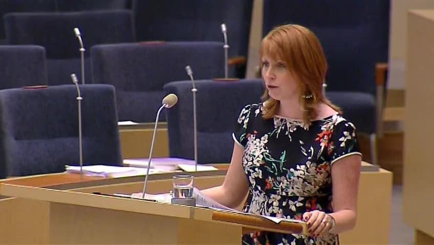 Stillbild från Interpellationsdebatt, Företagsfrämjande och näringsutveckling i Kronobergs län
