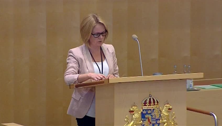 Stillbild från Debatt om förslag, Frågor om subventioner till kärnkraft