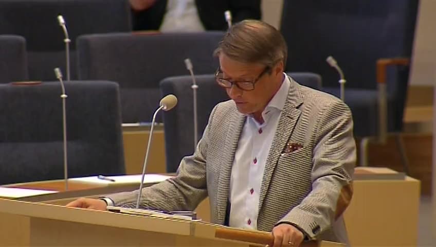 Stillbild från Interpellationsdebatt, Nationella riktlinjer mot svåra förlossningsskador