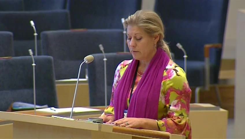 Stillbild från Interpellationsdebatt, Oseriösa företag