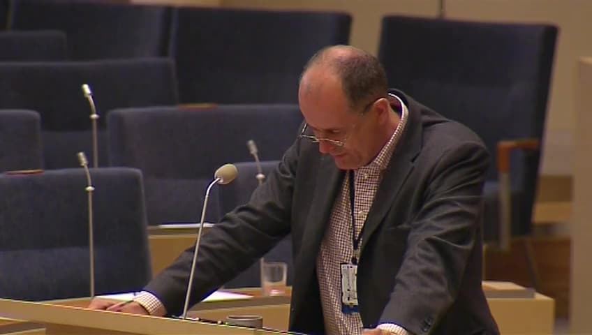 Stillbild från Interpellationsdebatt, Statens ägaransvar för Postnord