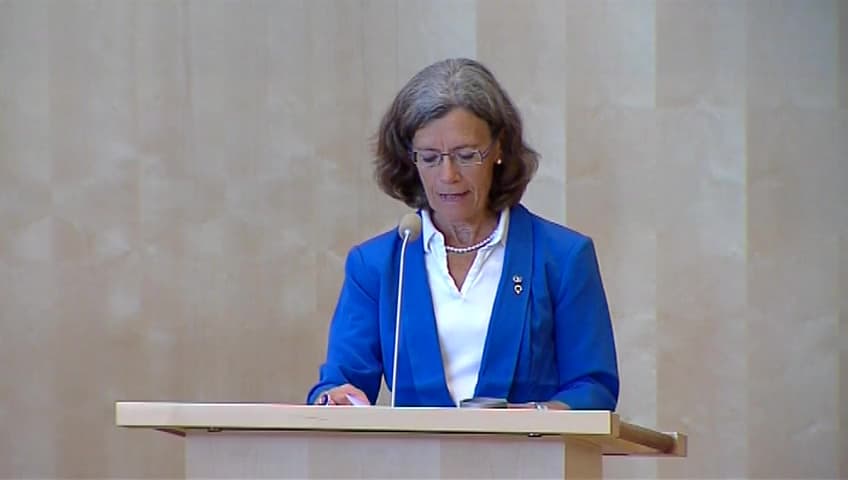 Stillbild från Debatt om förslag, Insatser för vandrande fisk i sjöar och vattendrag 
