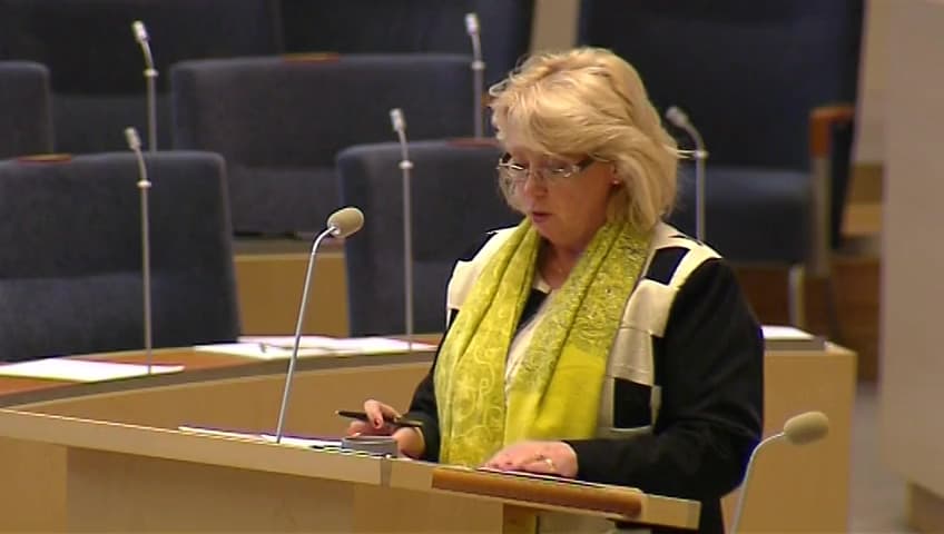 Stillbild från Interpellationsdebatt, Verksamhetsutövares ekonomiska ansvar vid större olyckor