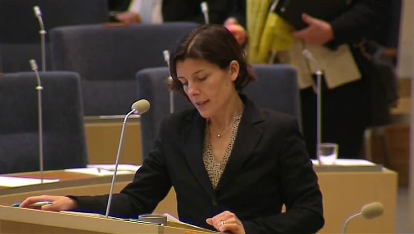 Stillbild från Interpellationsdebatt, Arméinspektörens förslag till förbättringar av arméstrukturen