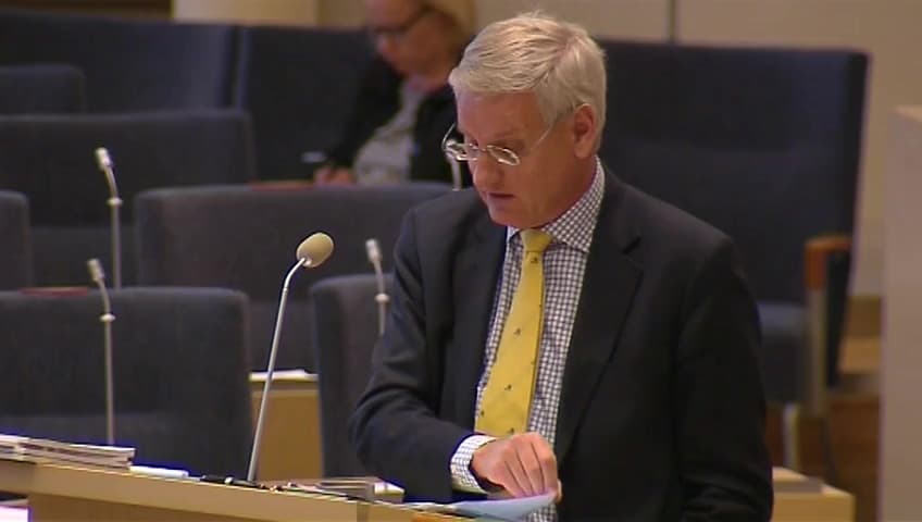 Stillbild från Interpellationsdebatt, Guantánamo