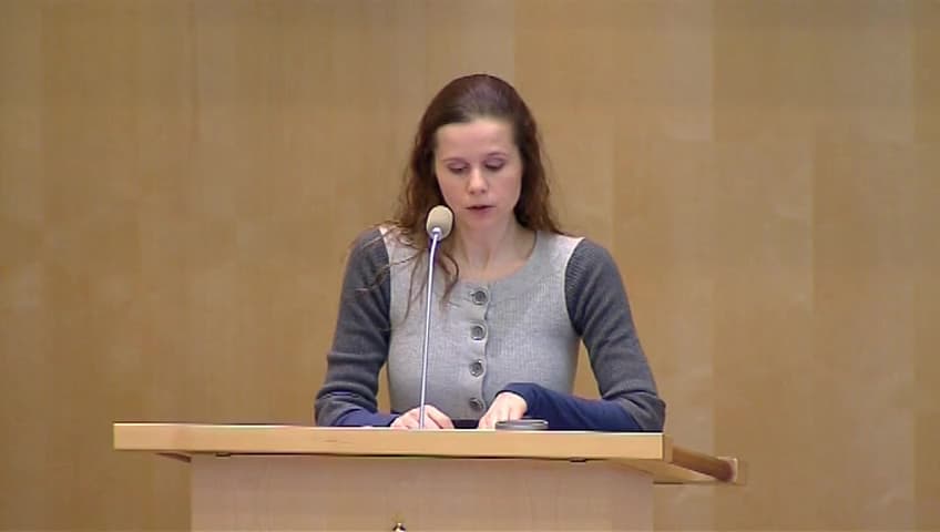 Stillbild från Debatt om förslag, Skuldsanering, m.m.