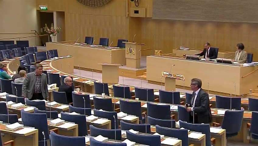 Stillbild från Debatt om förslag, Samordningsförbunds rätt till ersättning för viss mervärdesskatt