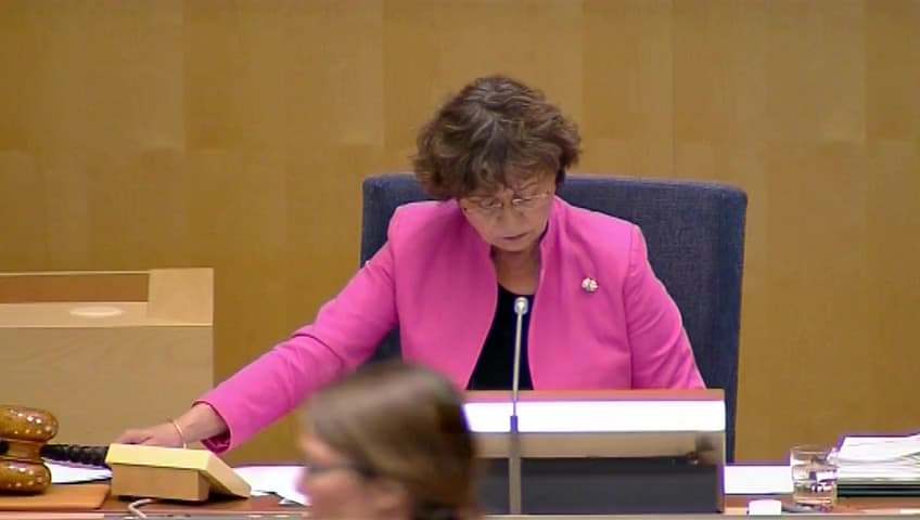 Stillbild från Debatt om förslag, Försäljning av drivmedel till fordonsindustrin