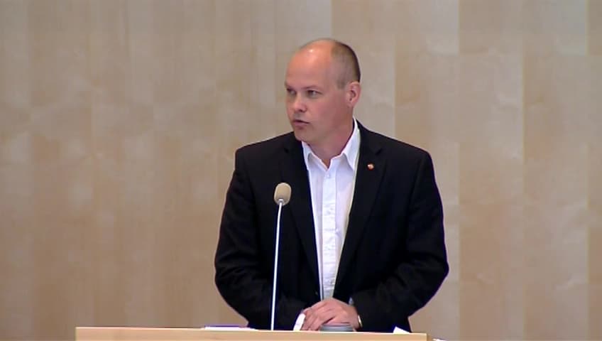 Stillbild från Debatt om förslag, En reformerad mutbrottslagstiftning