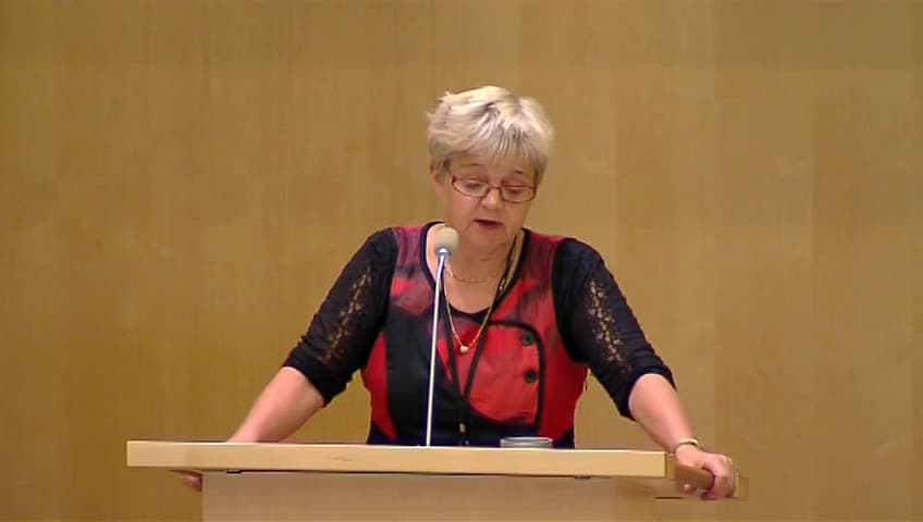 Stillbild från Debatt om förslag, Cykeltrafik