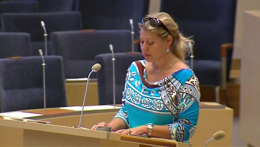 Stillbild från Interpellationsdebatt, Järnvägsskolans framtid