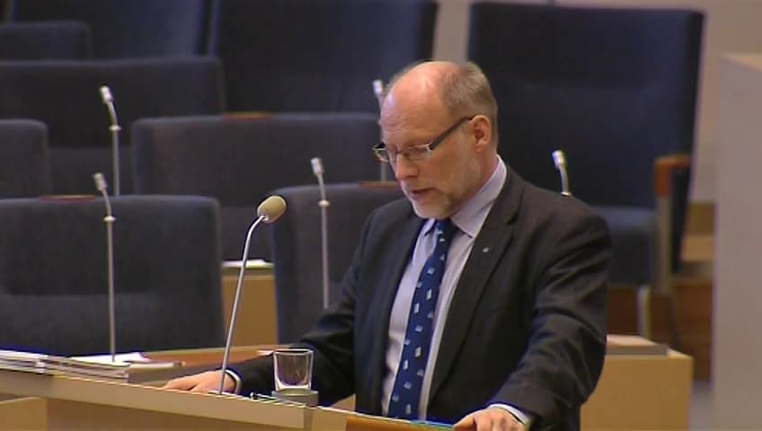 Stillbild från Interpellationsdebatt, Ett år med nya plan- och bygglagen