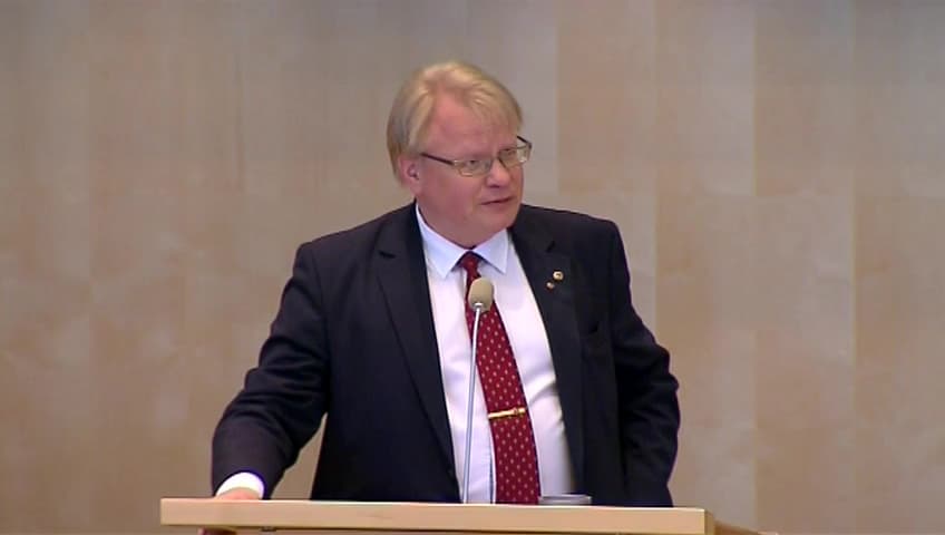 Stillbild från Debatt om förslag, Soldatanställningar i Försvarsmakten