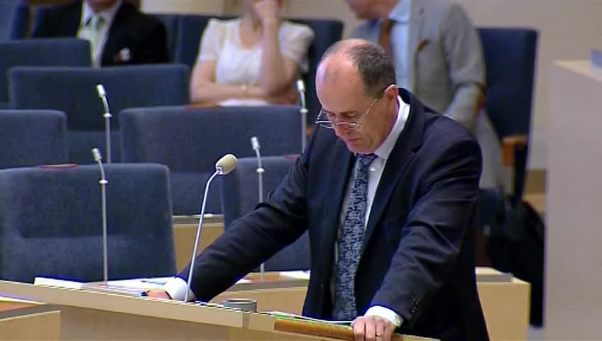 Stillbild från Interpellationsdebatt, Det kommunala skatteutjämningssystemet