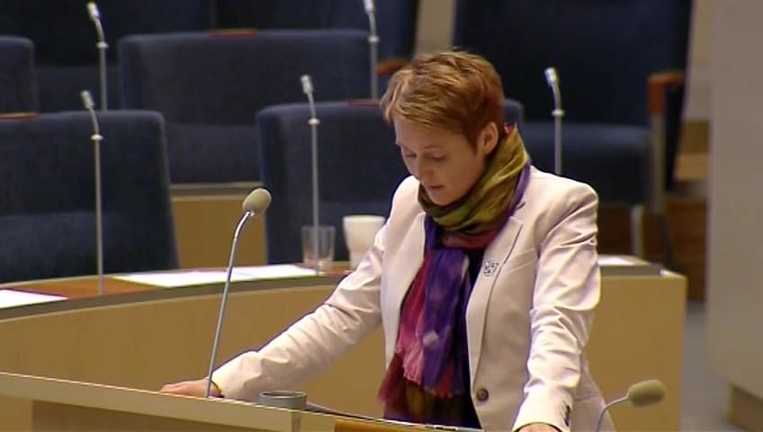 Stillbild från Interpellationsdebatt, Energiforskning för jobben och klimatet