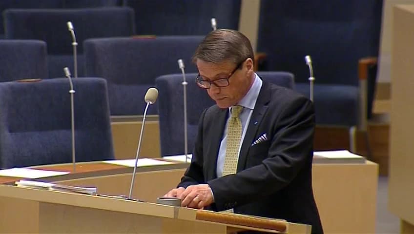 Stillbild från Interpellationsdebatt, Apoteksservice i glesbygd