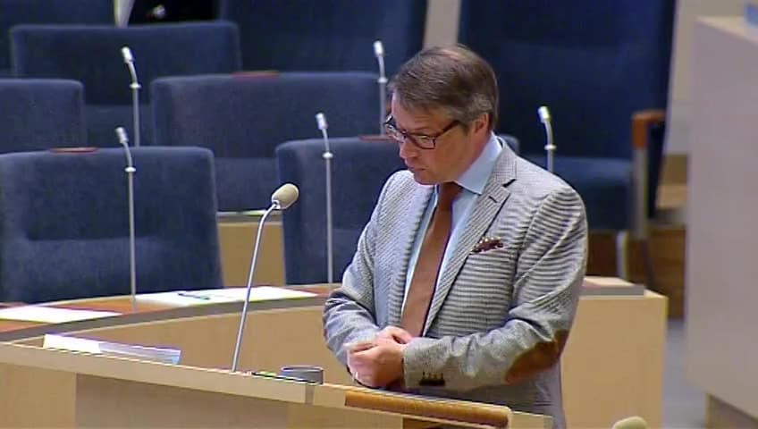 Stillbild från Interpellationsdebatt, Lex Gulli