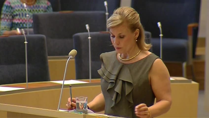 Stillbild från Interpellationsdebatt, Världens småbrukares rättigheter
