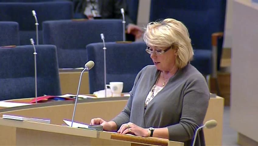 Stillbild från Interpellationsdebatt, Friluftspolitikens framtid