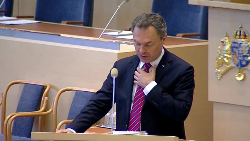 Stillbild från Interpellationsdebatt, Fördelningen av statliga forskningsmedel mellan lärosäten