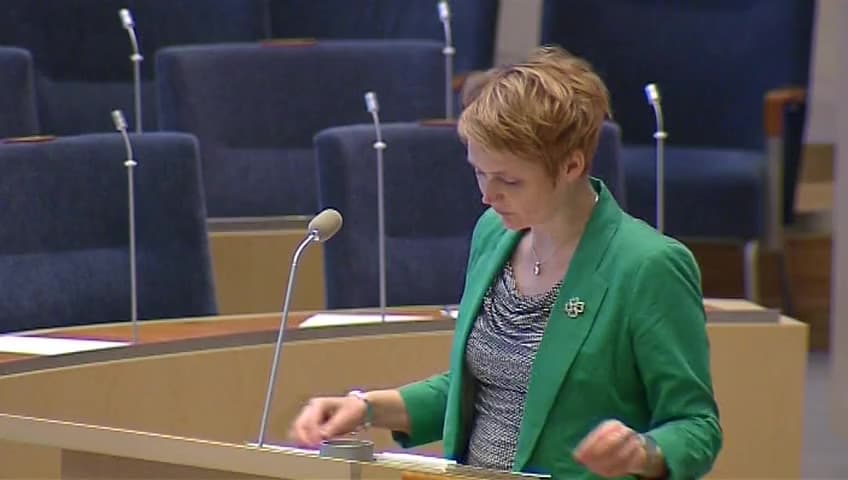 Stillbild från Interpellationsdebatt, Utveckling av bredband i små kommuner