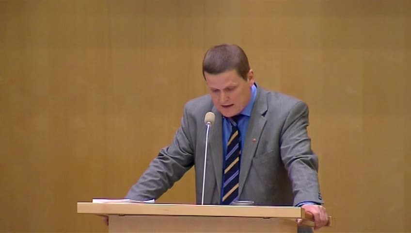 Stillbild från Debatt om förslag, Arbetslöshetsförsäkringen