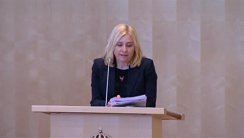 Stillbild från Debatt om förslag, Högskolan