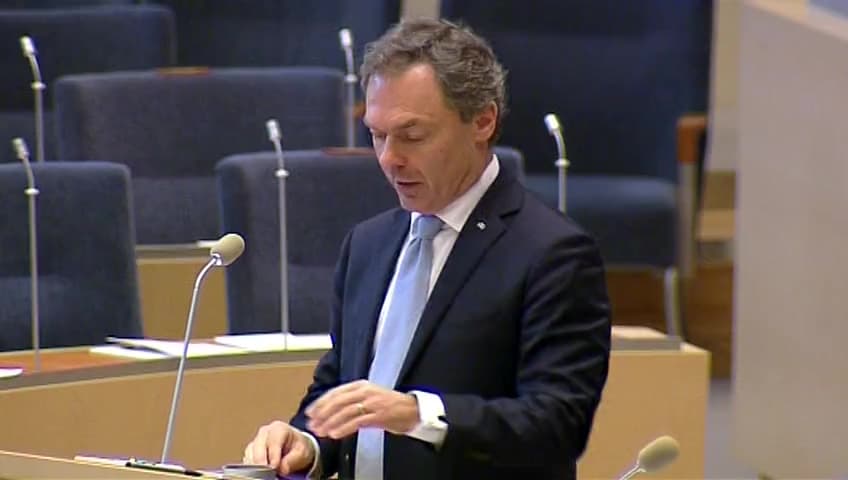 Stillbild från Interpellationsdebatt, Behov av högskoleutbildning oavsett lärosäte