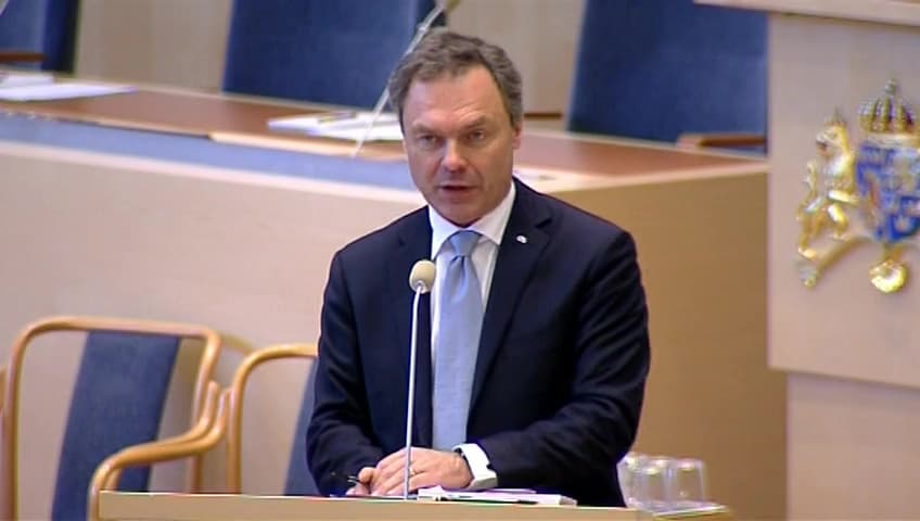 Stillbild från Interpellationsdebatt, Relationen till palestinsk högre utbildning och forskning