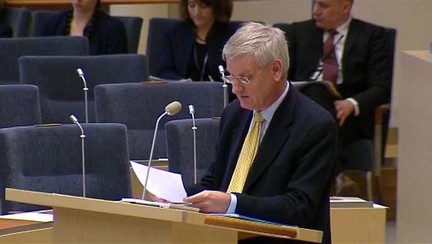 Stillbild från Interpellationsdebatt, Kvinnors mänskliga rättigheter och vapenexport