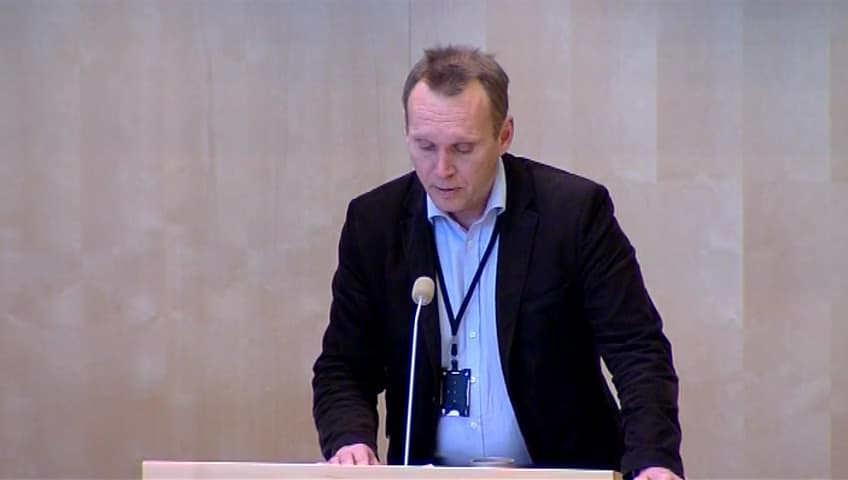 Stillbild från Debatt om förslag, Livsmedelskontroll