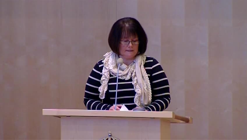 Stillbild från Debatt om förslag, Jämställdhetspolitikens inriktning 2011–2014