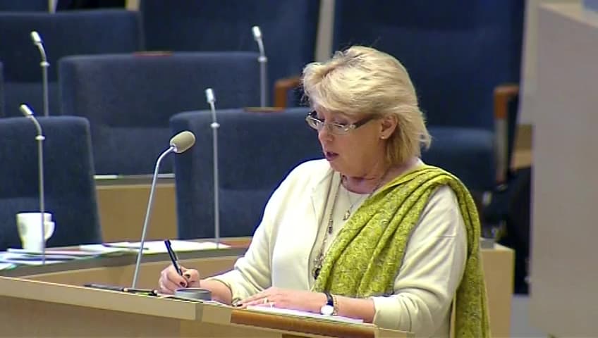 Stillbild från Interpellationsdebatt, Renovering av dricksvattenledningar