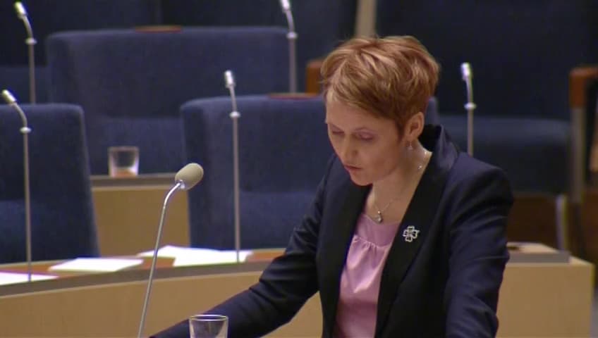 Stillbild från Interpellationsdebatt, Avstannande fiberutbyggnad