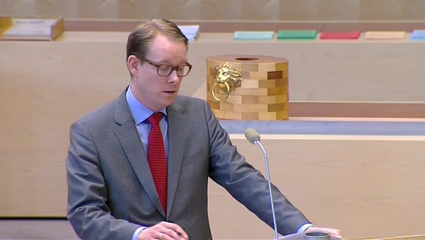Stillbild från Interpellationsdebatt, Invandringens kostnader