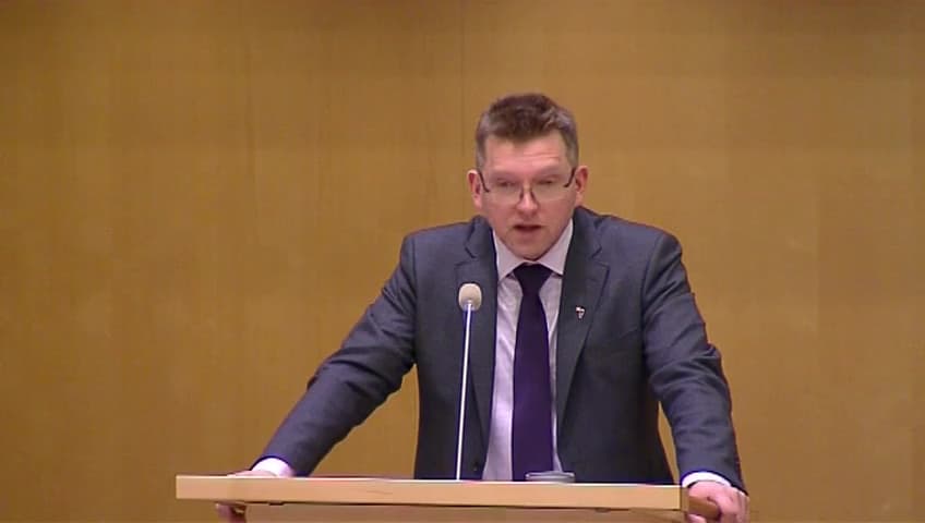 Stillbild från Debatt om förslag, Kultur och fritid för barn och unga