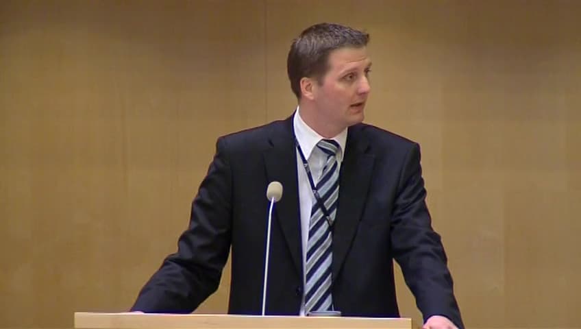 Stillbild från Debatt om förslag, Kustbevakningsdatalag