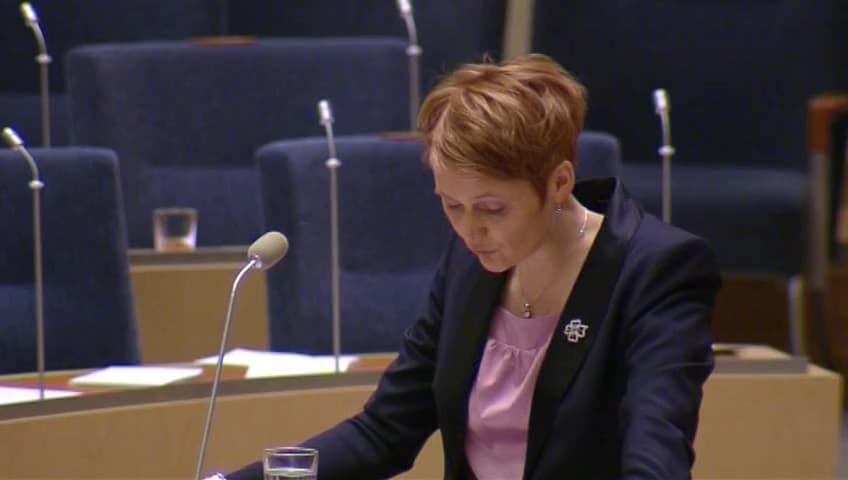 Stillbild från Interpellationsdebatt, Fossilfria bränslen 2030