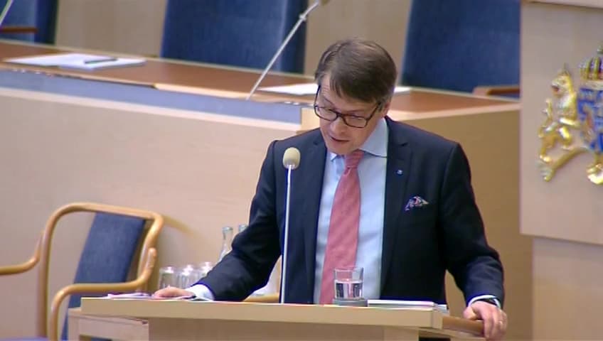 Stillbild från Interpellationsdebatt, Apotek i glesbygden efter avregleringen