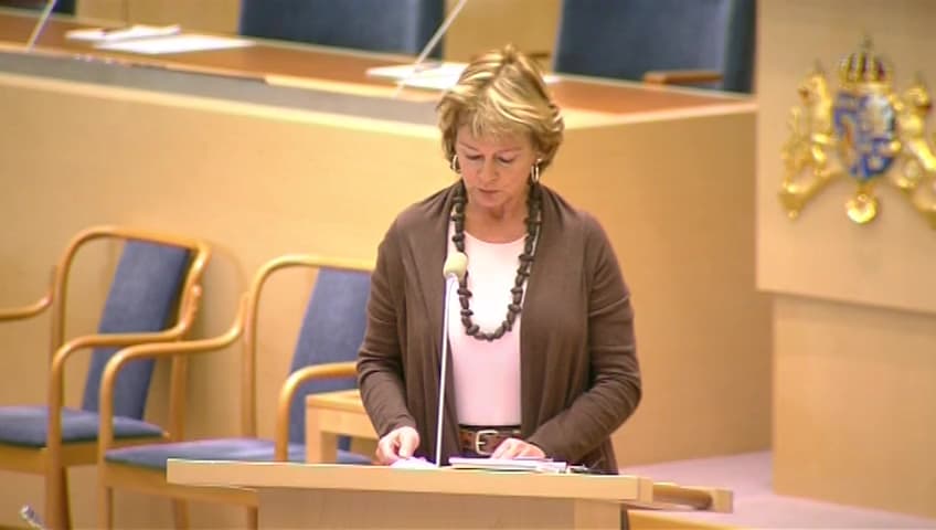 Stillbild från Interpellationsdebatt, Den nationella betydelsen av det rullande kulturarvet