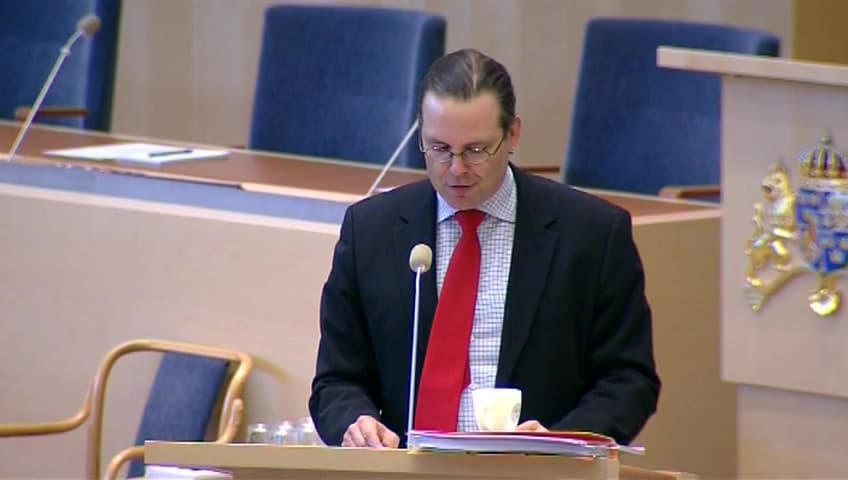 Stillbild från Interpellationsdebatt, Ökade ekonomiska inkomstskillnader