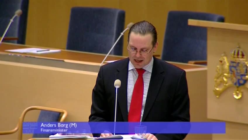 Stillbild från Interpellationsdebatt, Jobbkrisen och nya bidragstagare