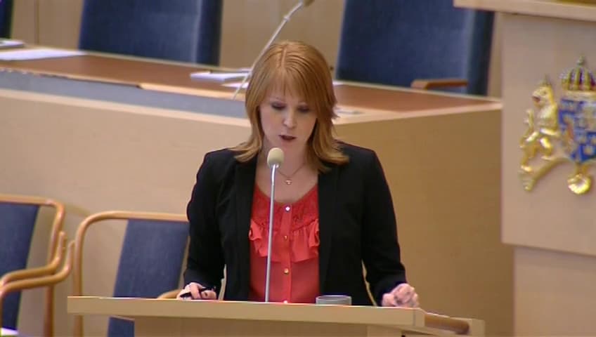Stillbild från Interpellationsdebatt, Glasrikets framtid