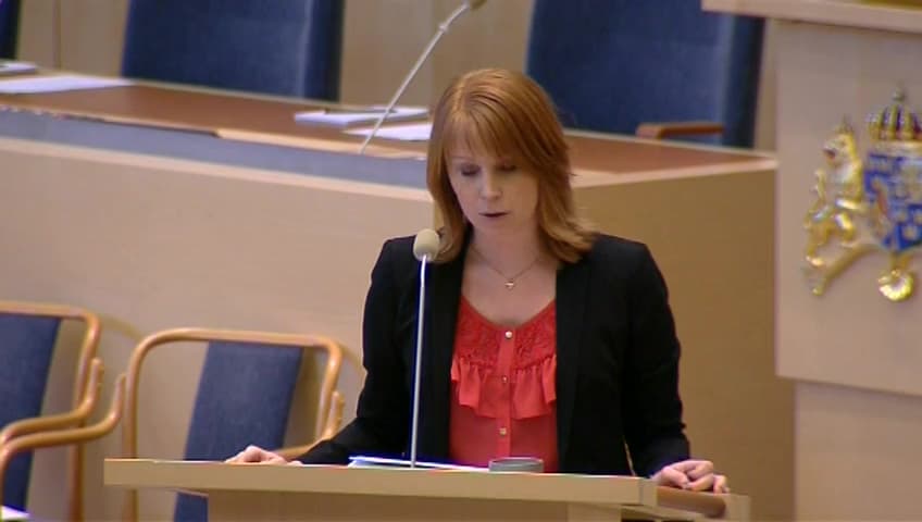 Stillbild från Interpellationsdebatt, Svensk konkurrenskraft